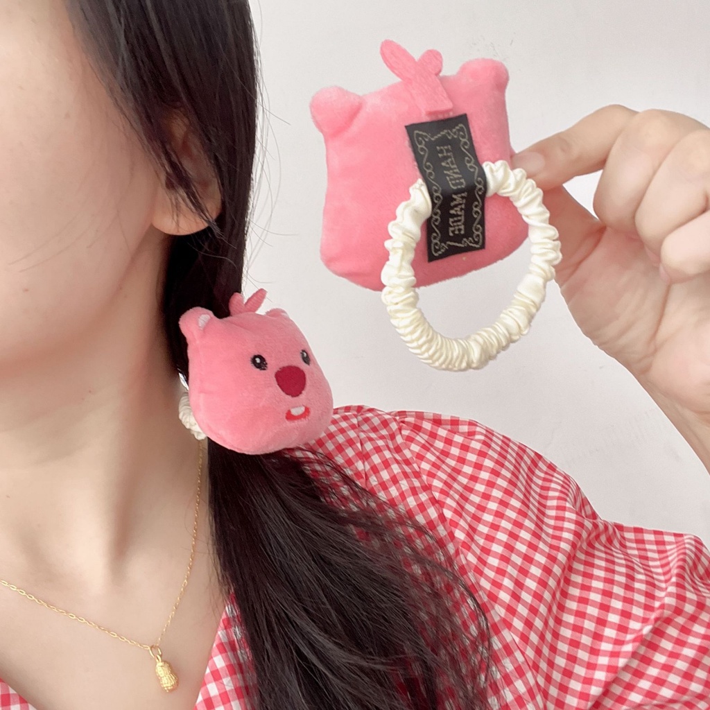 Kẹp Tóc Hình Búp Bê Hoạt Hình Nhồi Bông Phong Cách Hàn Quốc Ngọt Ngào Cho Nữ