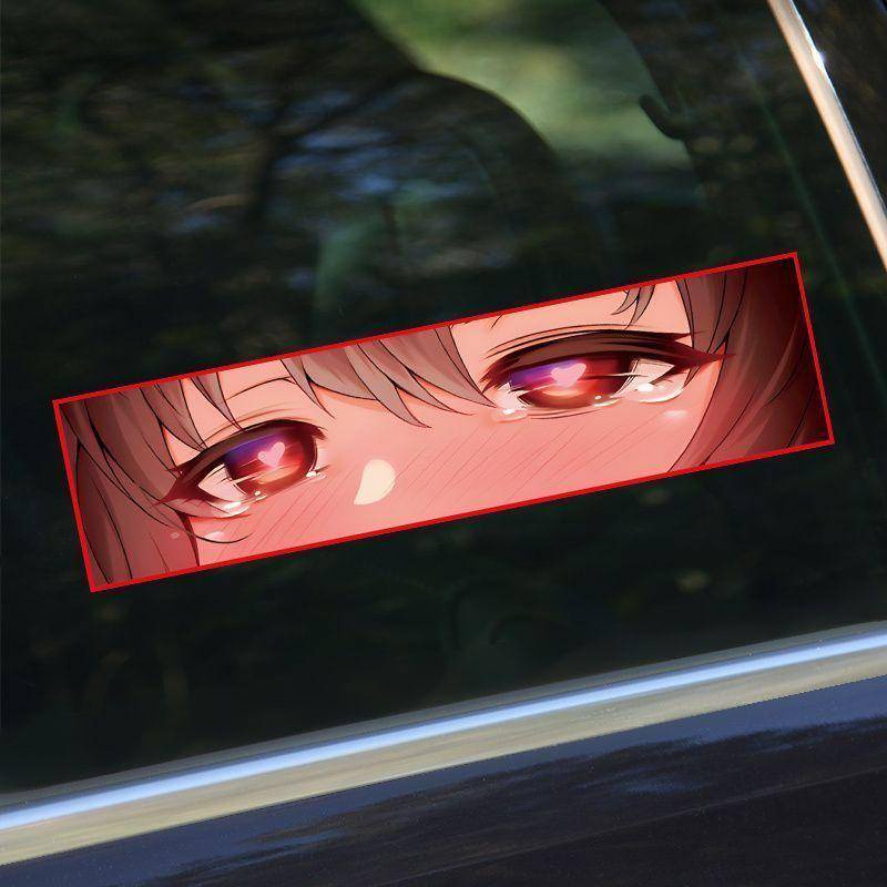 Miếng Dán Hình Cô Gái anime Chống Thấm Nước Trang Trí Thân Xe Hơi / Xe Máy