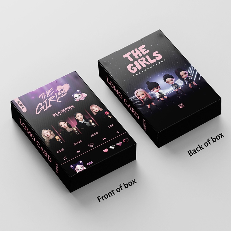 BLACKPINK Laser Card Set 55 Tấm Thẻ Ảnh THE GIRLS LOMO Card Hình Nhóm Nhạc