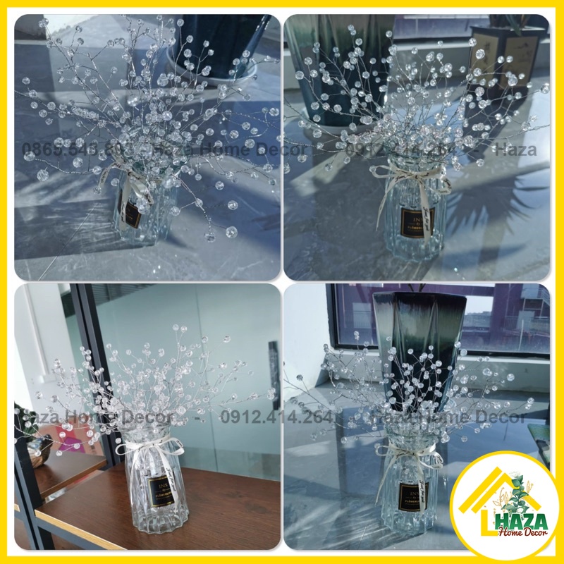 ẴN - Đèn hoa để bàn, Đèn ngủ Bó Hoa Bồ Công Anh Handmade tự làm Trang Trí nhà cửa, Quà Tặng Sinh Nhật