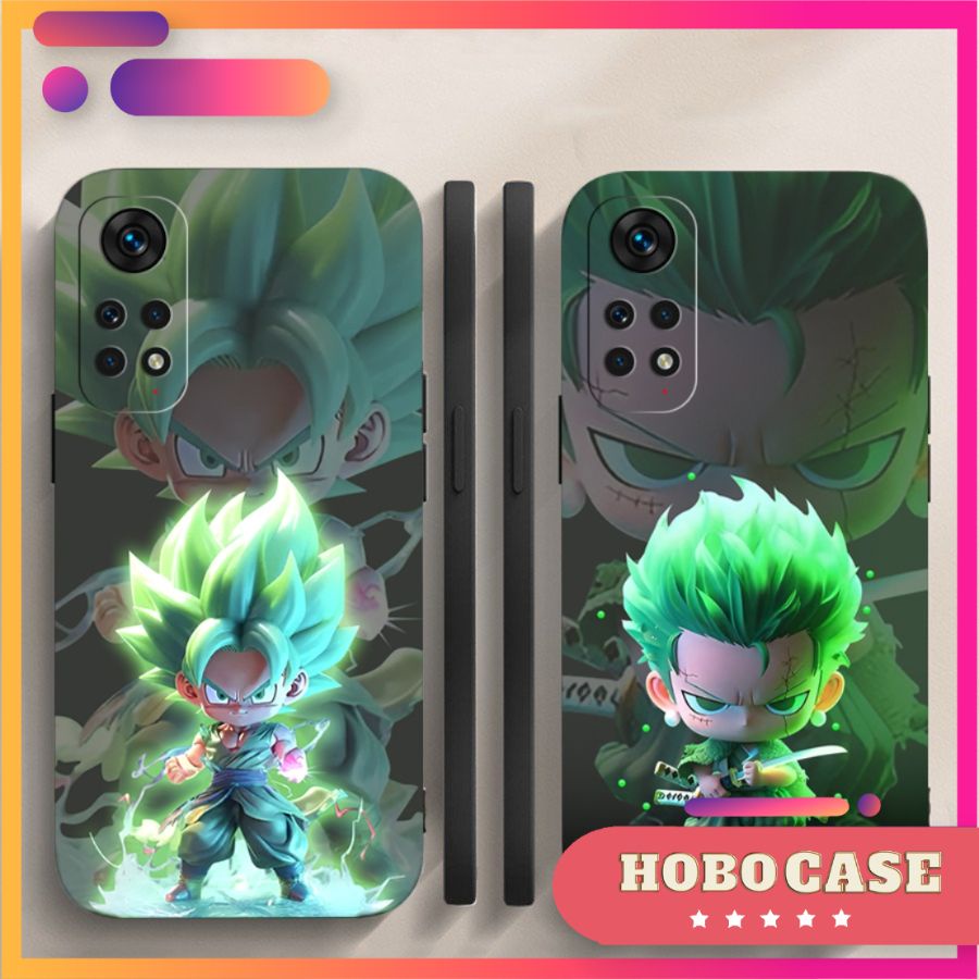 Ốp lưng Xiaomi Note 11S,Note 11 4G,Note 11 Pro,Note 11 Pro 5G cạnh viền vuông, có bảo vệ camera in hình ONE PIECE, GOKU