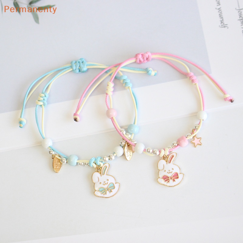 Vòng Tay Dây Bện Hình Hoạt Hình melody / Cún yugui / Bạn Gái / Hoàng Gia / Hàn Quốc / Nhật Bản Có Thể Điều Chỉnh