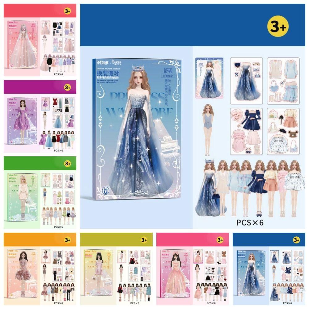 Búp Bê Công Chúa Bằng Giấy isita diy Không Cắt Dùng Trang Trí Dễ Thương