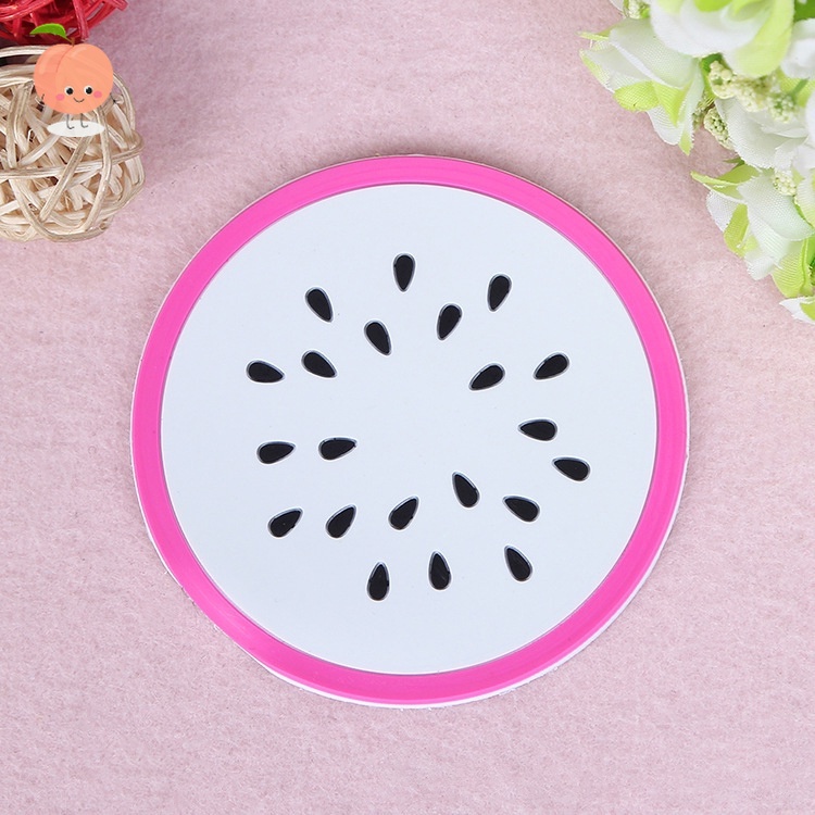 Đế lót ly, lót cốc hình trái cây bằng silicon xinh xắn PEACH