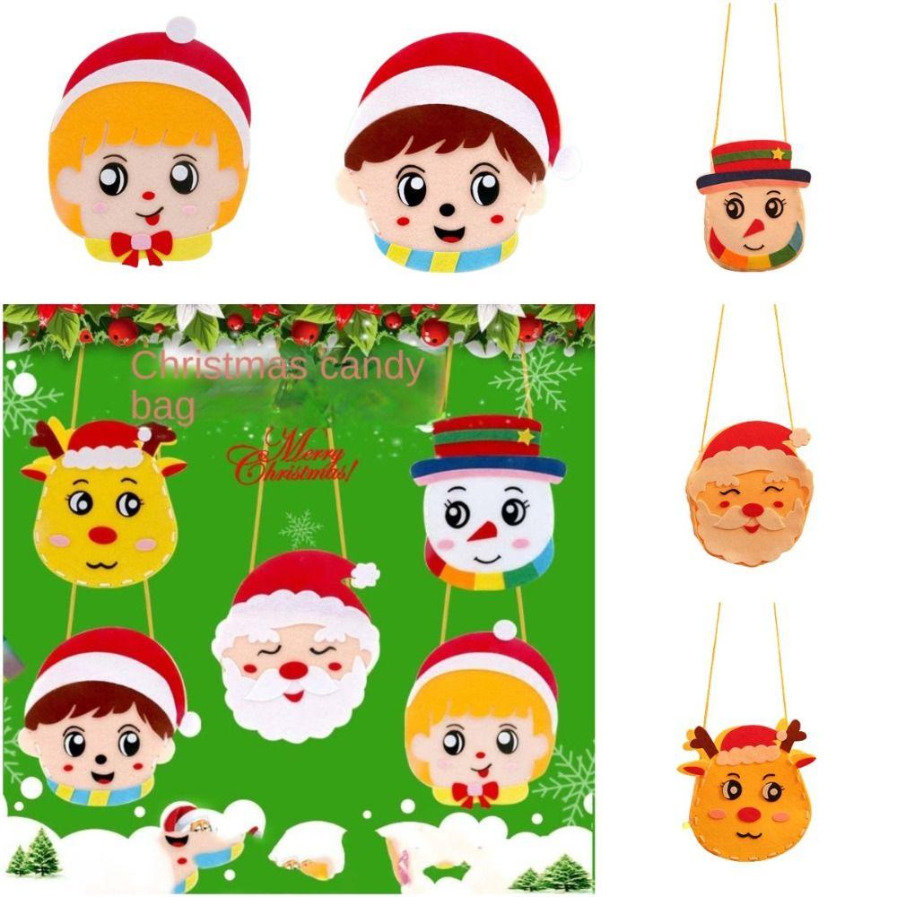 Túi Đựng Kẹo Hình Ông Già Noel Hoạt Hình Dễ Thương Cho Trẻ Em