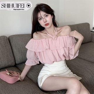 Shihuifei áo sơ mi áo sơ mi nữ áo kiểu hàn quốc a25k0v5