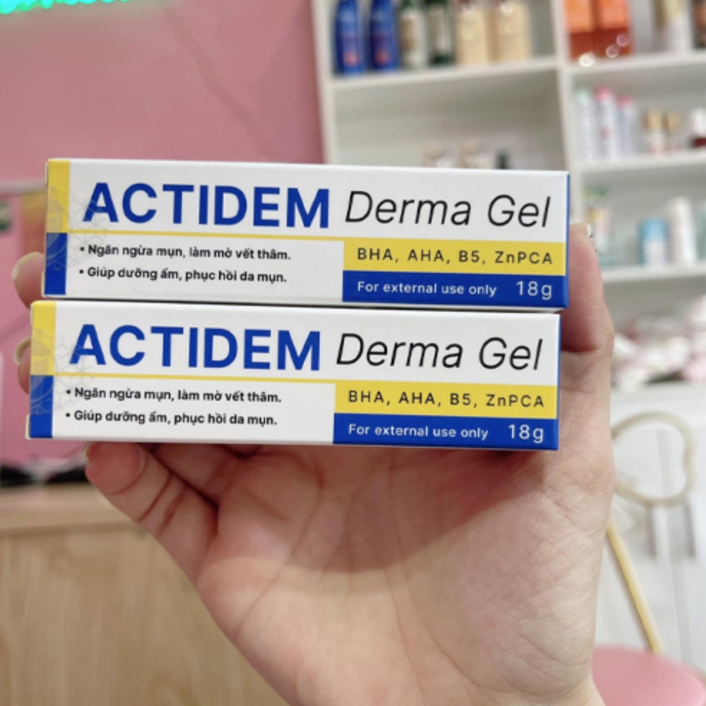 Kem giảm mụn, dưỡng ẩm da ACTIDEM Derma Gel 18gr