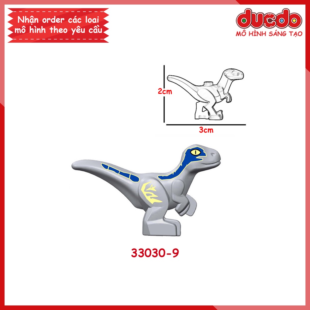 Minifigues Khủng long baby mini DINOSAUR Jurassic World - Đồ chơi Lắp ghép Xếp hình Mini