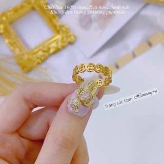 Nhẫn Bạc Ý Kim Tiền May Mắn