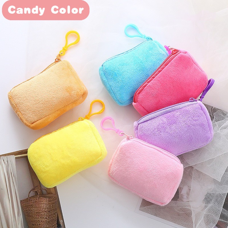 Ví Đựng Tiền Xu mini Hình Vuông Phong Cách Hàn Quốc Thời Trang Cho Nữ