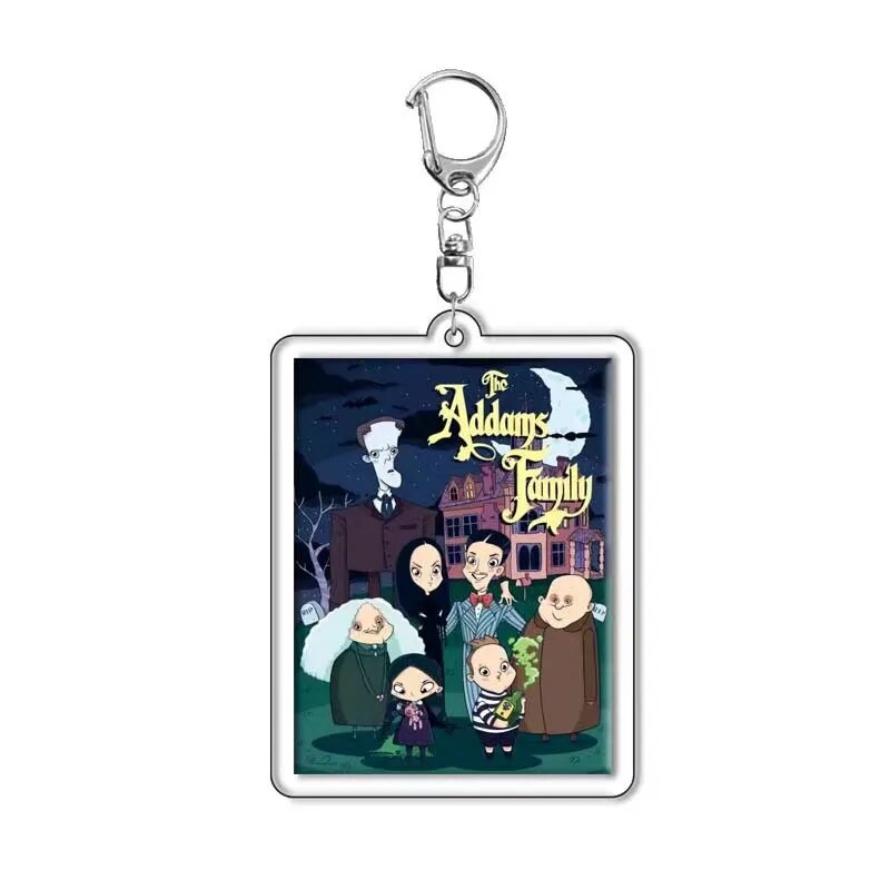 Móc khóa Wednesday Acrylic câu chuyện trinh thám ma quái Phụ kiện trang trí túi xách Balo