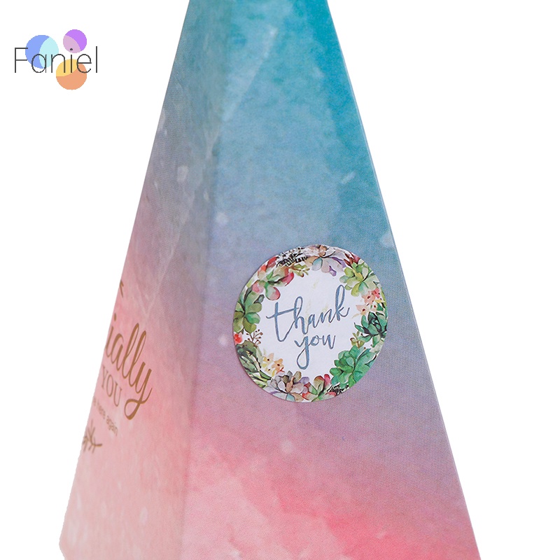 Set 500 Nhãn Dán thank you Trang Trí Sổ Tay Tiệc Cưới