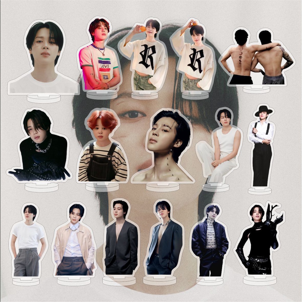 Album Ảnh bts 2023 jimin Hai Mặt Trang Trí Bàn Làm Việc