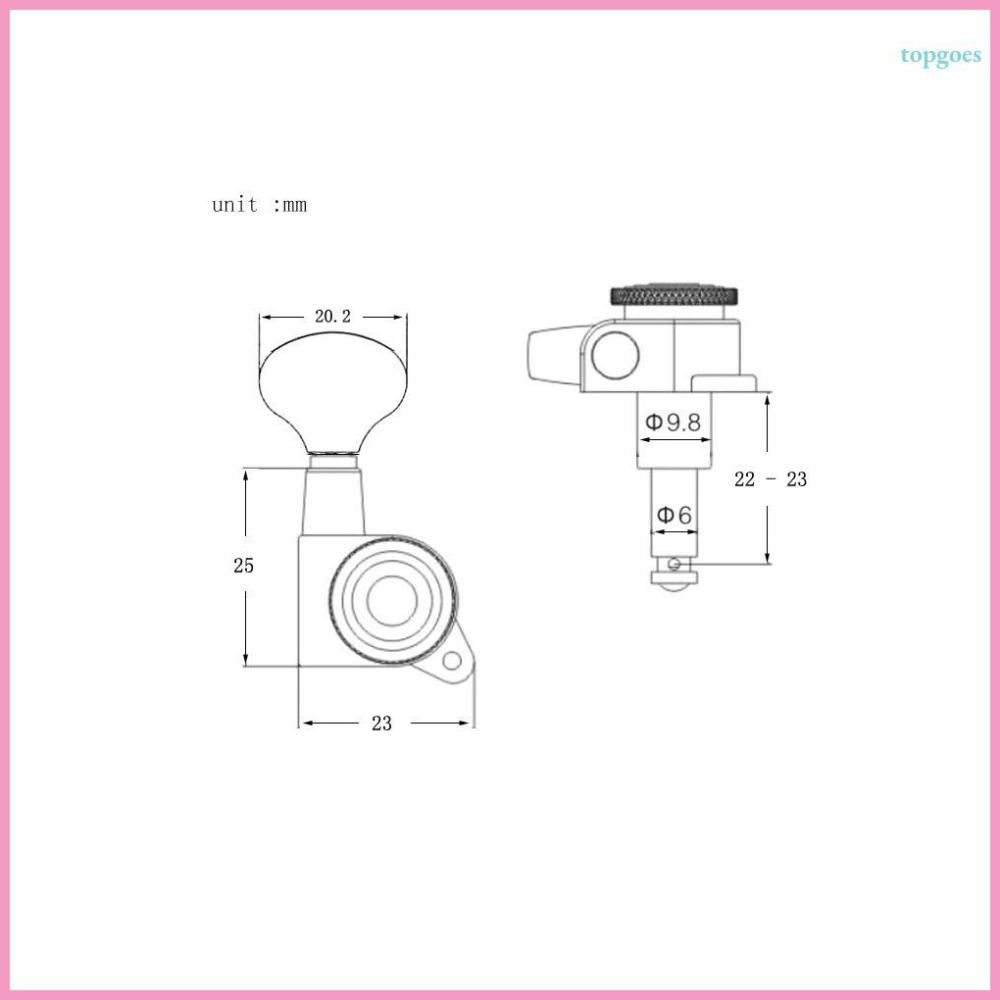 "Enhance Your Guitar's Performance with 6-Piece Gold Locking Tuners - Suitable for Acoustic Electric Guitars"