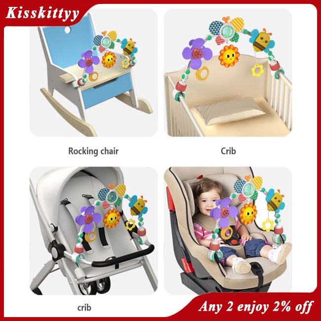 Kisskitty Đồ Chơi Xe Đẩy Em Bé Có Thể Điều Chỉnh Âm Thanh Hình Thú Đáng Yêu
