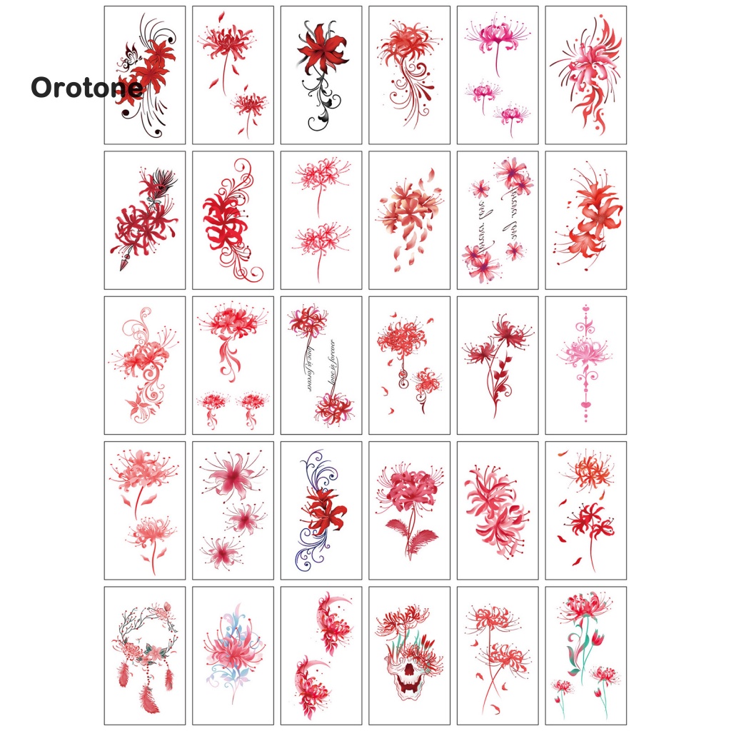 Bộ 30 Hình Xăm Dán Tạm Thời Hình Bướm Nhiều Màu Sắc Chống Nước Có Thể Tháo Gỡ