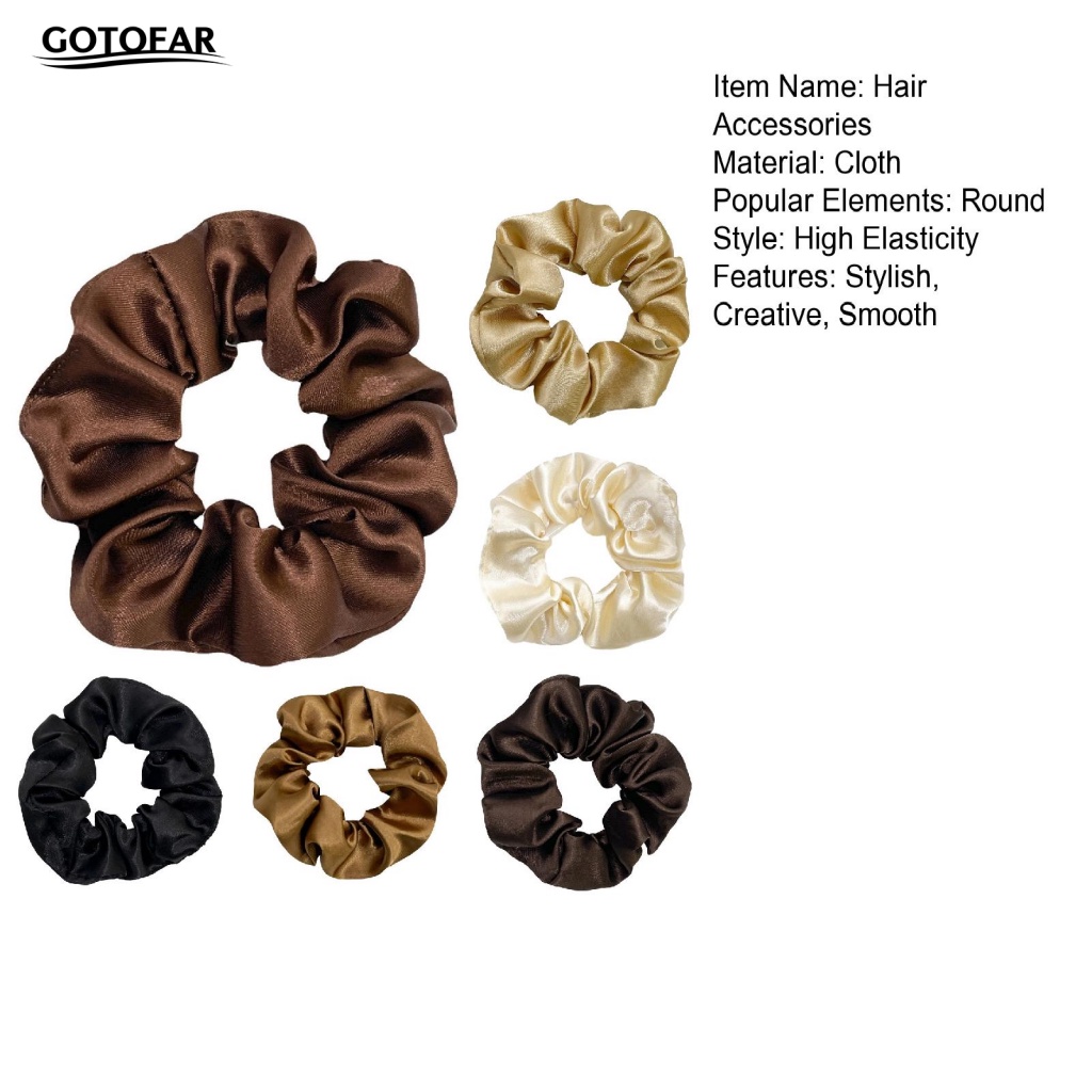 Gt.f set 6 Băng Đô Cài Tóc Bằng Vải Phong Cách Âu Mỹ Đơn Giản Chất Lượng Cao
