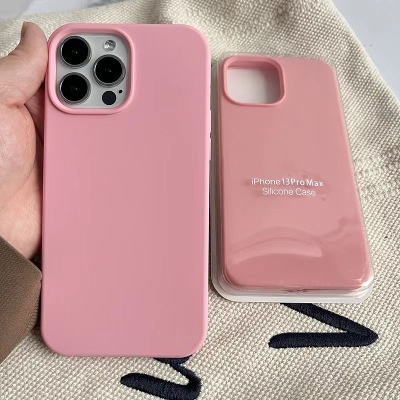 Ôp Điện Thoại Silicon Dẻo Màu Xanh Da Trời Có logo 15 series Cho iphone 15 14 13 12 11 pro max 15plus x xs xr Vỏ