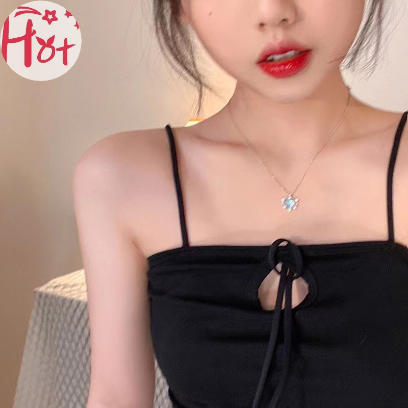 Jr Vòng cổ choker Mặt Trái Tim Đính Đá Phong Cách vintage Cho Nữ vn