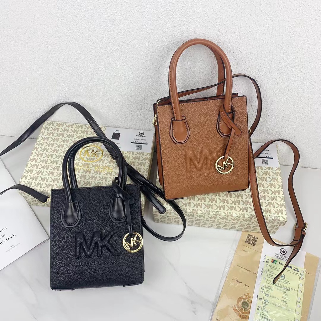 MK Túi Đeo Chéo mini Đựng Điện Thoại Đa Năng Có Khóa Kéo Thời Trang Cho Nữ