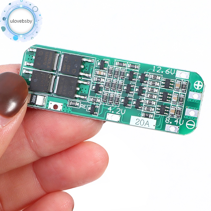 Bảng Mạch Sạc Pin lithium 18650 Dc bms 12.6v ulovebsby 3s 20a li-ion