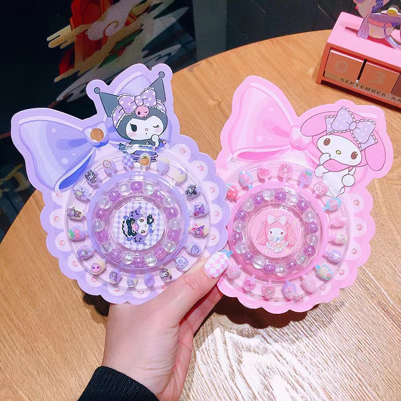 Bộ Miếng Dán Trang Trí Móng Tay Họa Tiết Hoạt Hình Dễ Thương yl171