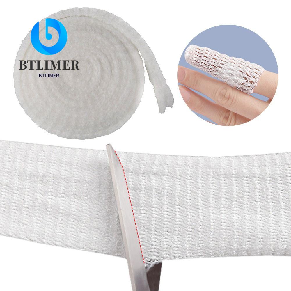 Btlimer Băng Quấn Thể Thao Vải Lưới Gạc Co Giãn Thoáng Khí Dài 2m Màu Trắng Dùng Để Cố Định Vết Thương