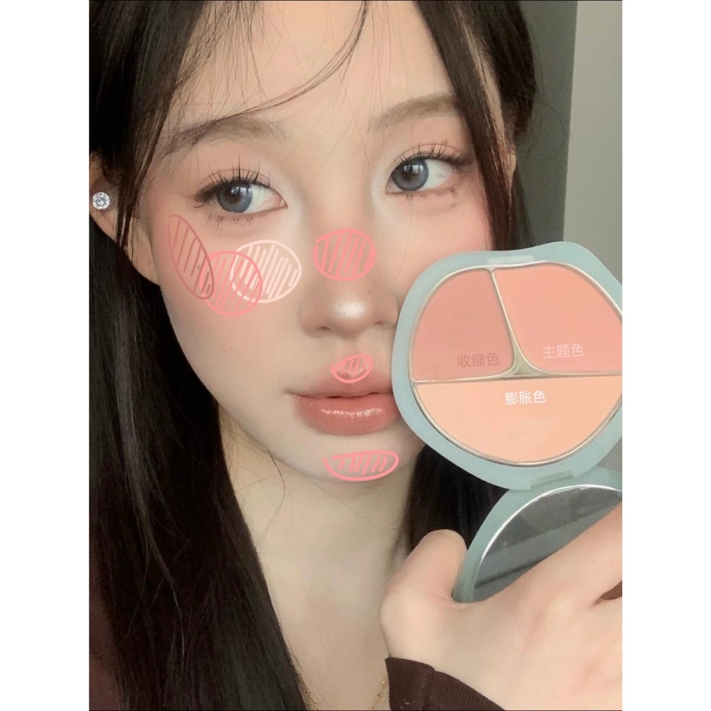 Phấn Má Hồng Trang Điểm Lâu Trôi Không Bị Nhòe Dễ Sử Dụng