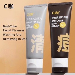 C KA Sữa rửa mặt trị mụn ống đôi Sữa Rửa Mặt Axit Amin Trị Mụn Axit Salicylic Giảm Mụn