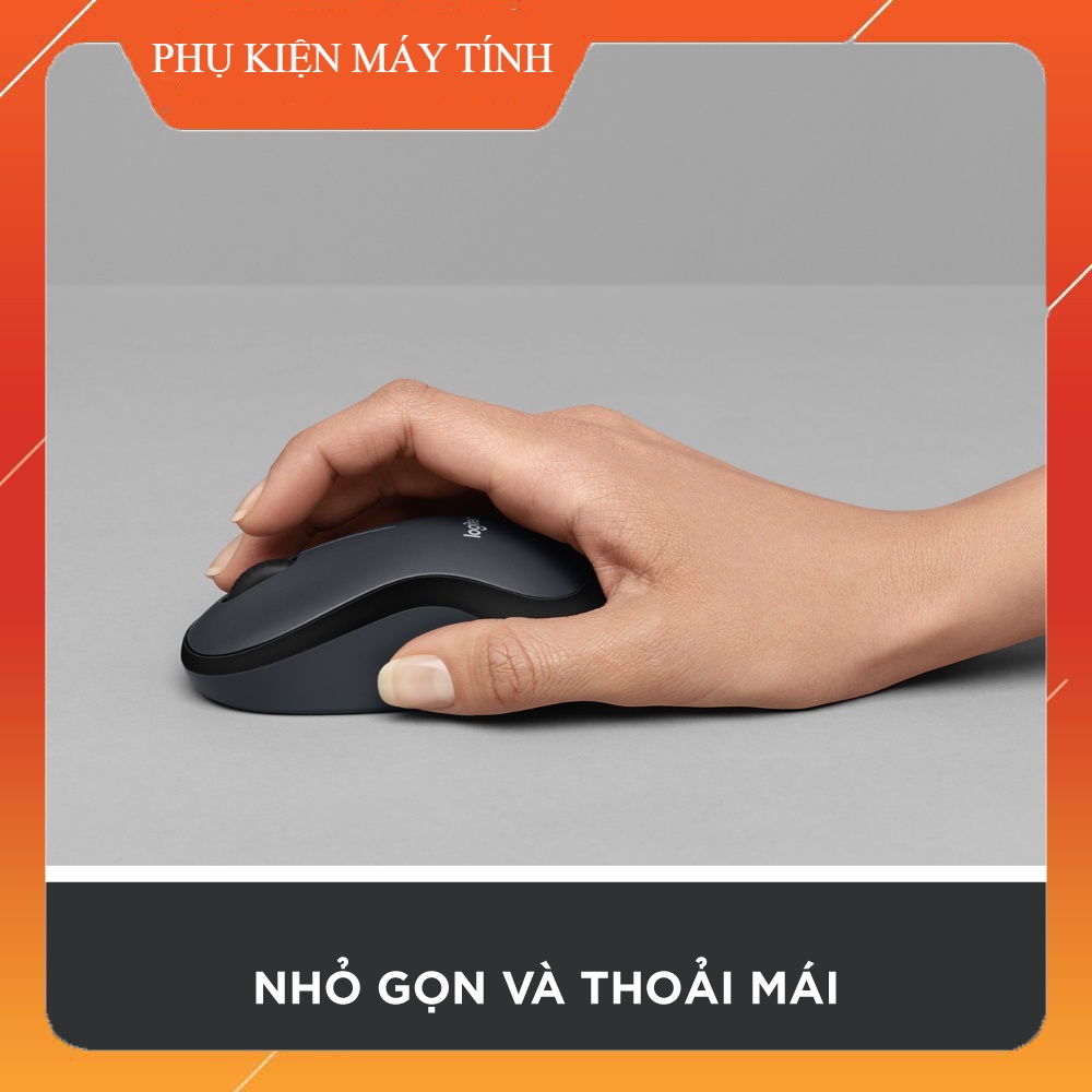 Chuột không dây Logitech M220 Silent - giảm ồn, USB, pin 1.5 năm, phù hợp PC/Laptop