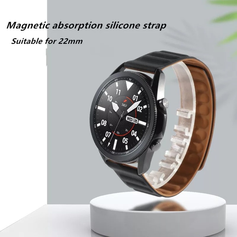 SAMSUNG Dây Đeo Silicon Từ Tính 20mm 22mm 42mm 46mm Galaxy Watch 3 4 45mm 41mm Dành Cho Đồng Hồ Thông Minh Huawei Amazfi