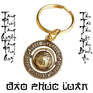 Móc khóa đồng phong thủy đáo phúc luân