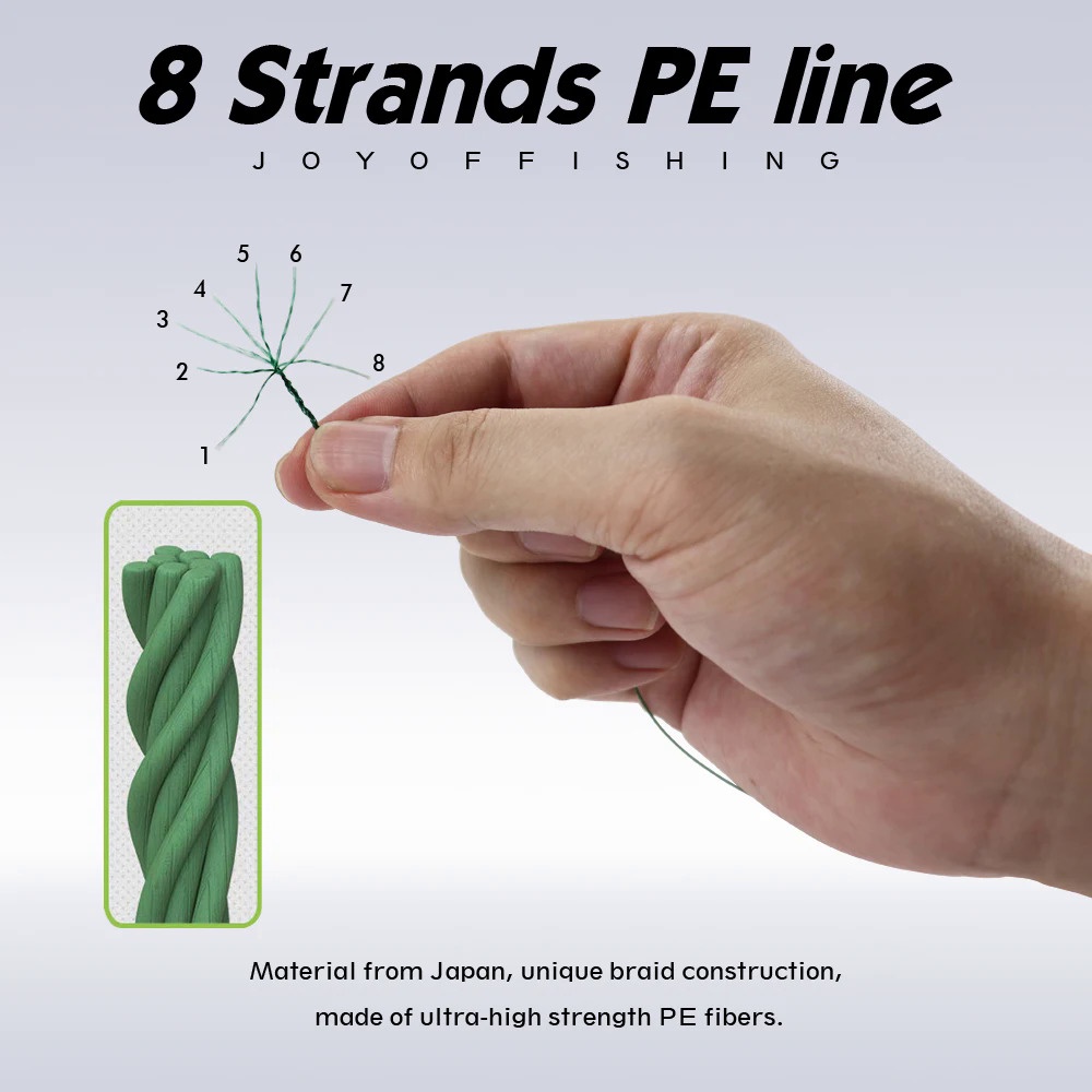 Cuộn Dây Câu Cá 4 Sợi pe Bện 300m 8 Sợi 10-88lb Chất Lượng Cao