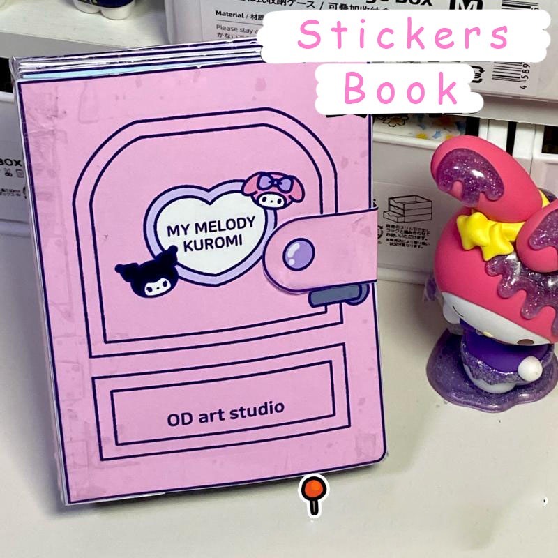 Sanrio Cuốn Sách Dán Hình kuromi kuromi Dễ Thương Cho Bé