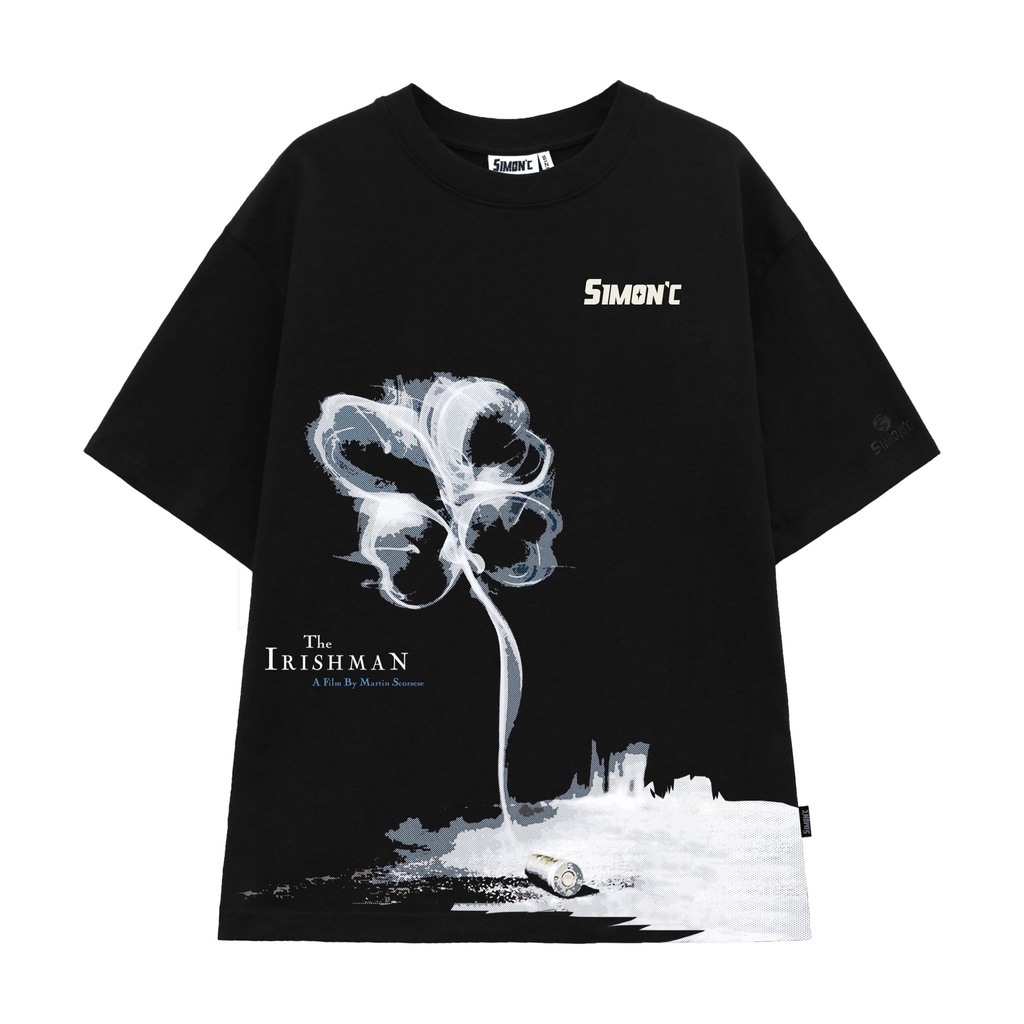 Áo Thun Simon'c A Film - Đen Cotton Nam Nữ Unisex Tay Lỡ Oversize Local Brand Cổ tròn