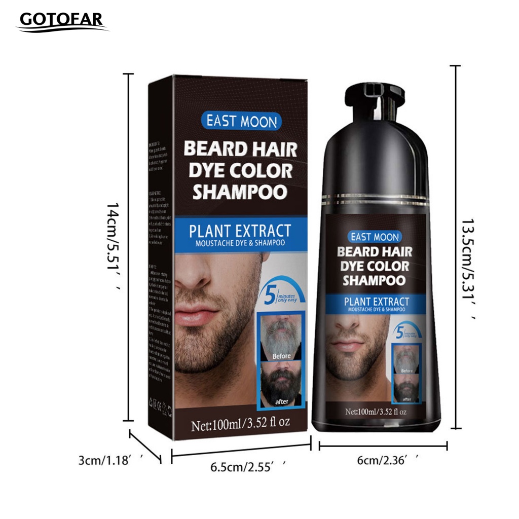Kem Nhuộm Tóc 100ml Nhanh Khô Màu Đen Tự Nhiên Cho Nam