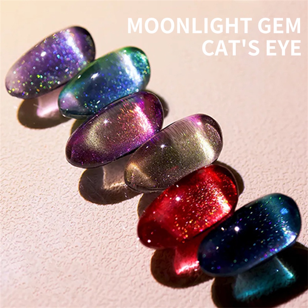 Xeijayi Moonlight Gem Cat Eye Nail Polish Người nổi tiếng Internet Siêu Flash Sơn móng tay mắt mèo rộng đa năng Thích hợp cho các tiệm làm móng 10ml qusl