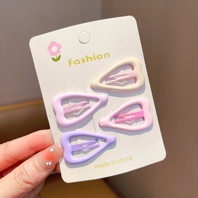 Kẹp Tóc Ngôi Sao Năm Cánh Màu Tím Phong Cách Hàn Quốc Dễ Thương Thời Trang Cho Bé Gái