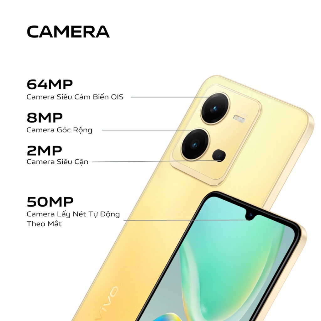 Điện Thoại Vivo Y21  - Đen Kim Cương - Camera sau 64MP-Selfie Camera 32MP AMOLED 6.44"
