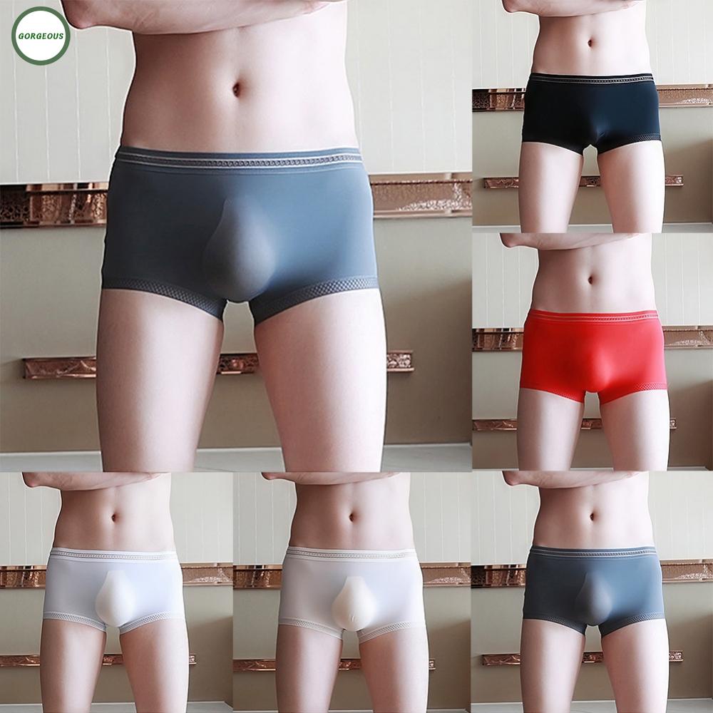 New Coming~Underwear Breathable Underpants Low Rise Bikini Male Panties See-through Pouch#Home Essentialses