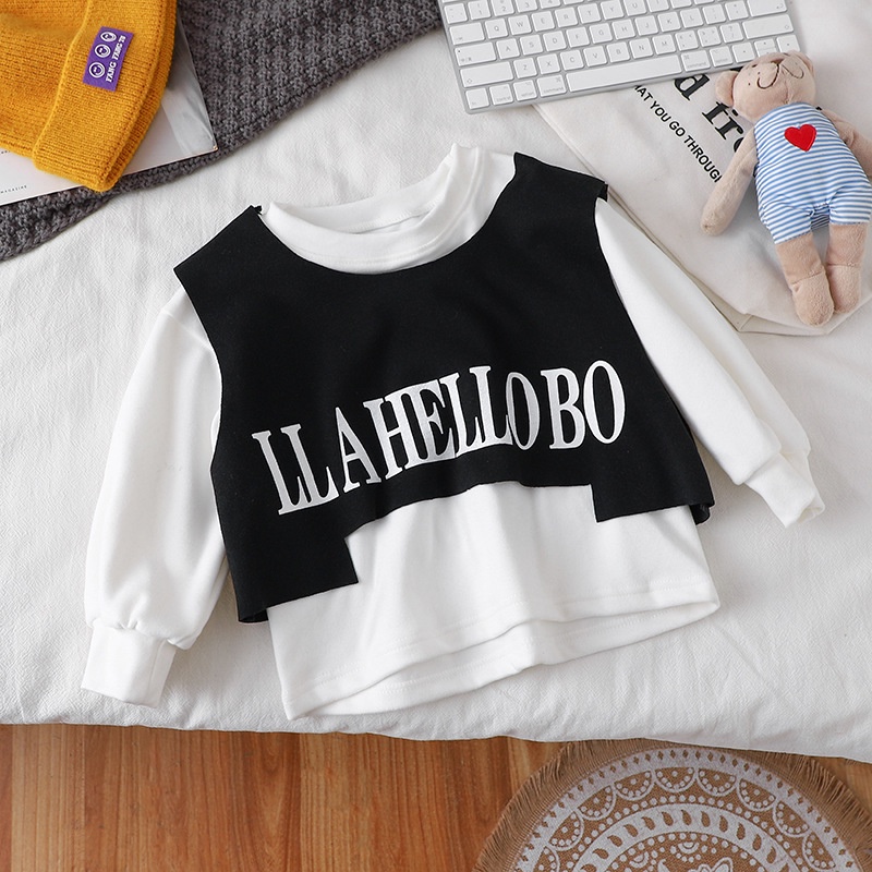 Bộ Đồ Hai Mảnh Áo vest Tay Dài Phong Cách Hàn Quốc Thời Trang Thu Đông Hàng Mới 2023 Dành Cho Bé Gái