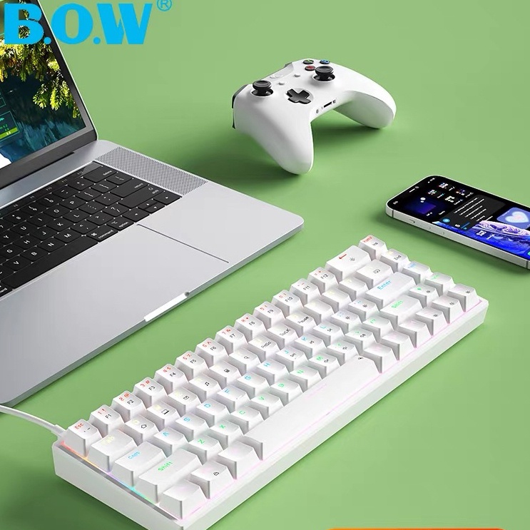 Bàn Phím Cơ G68S 61 68 Phím Loại c Màu Cầu Vồng Xinh Xắn