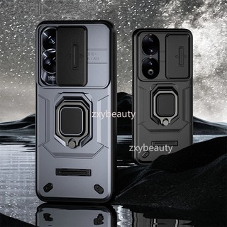 Ốp điện thoại dạng giáp chống sốc có đế nhẫn cho honor 90 lite 90lite 90 5g 2023 honor90 90lite