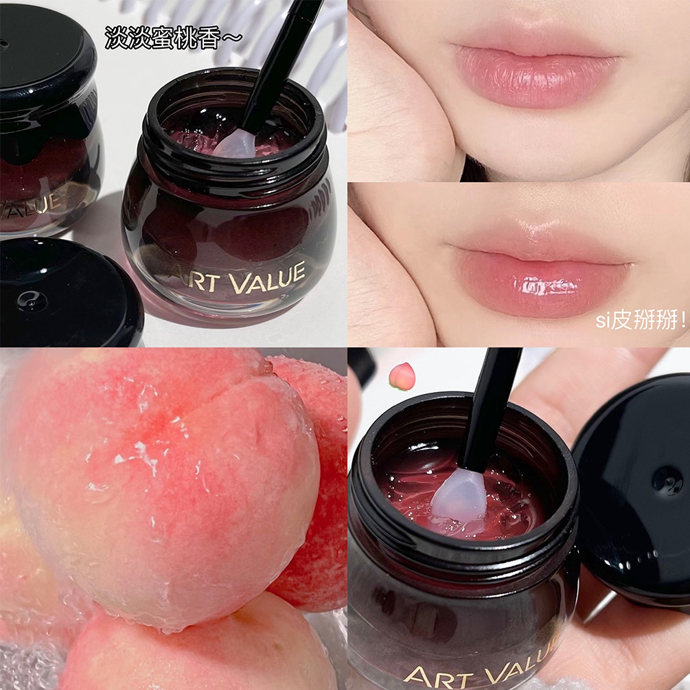 Son Dưỡng Môi Không Màu Màu Đen Nhỏ Gọn Chống Nước Chống Khô Môi