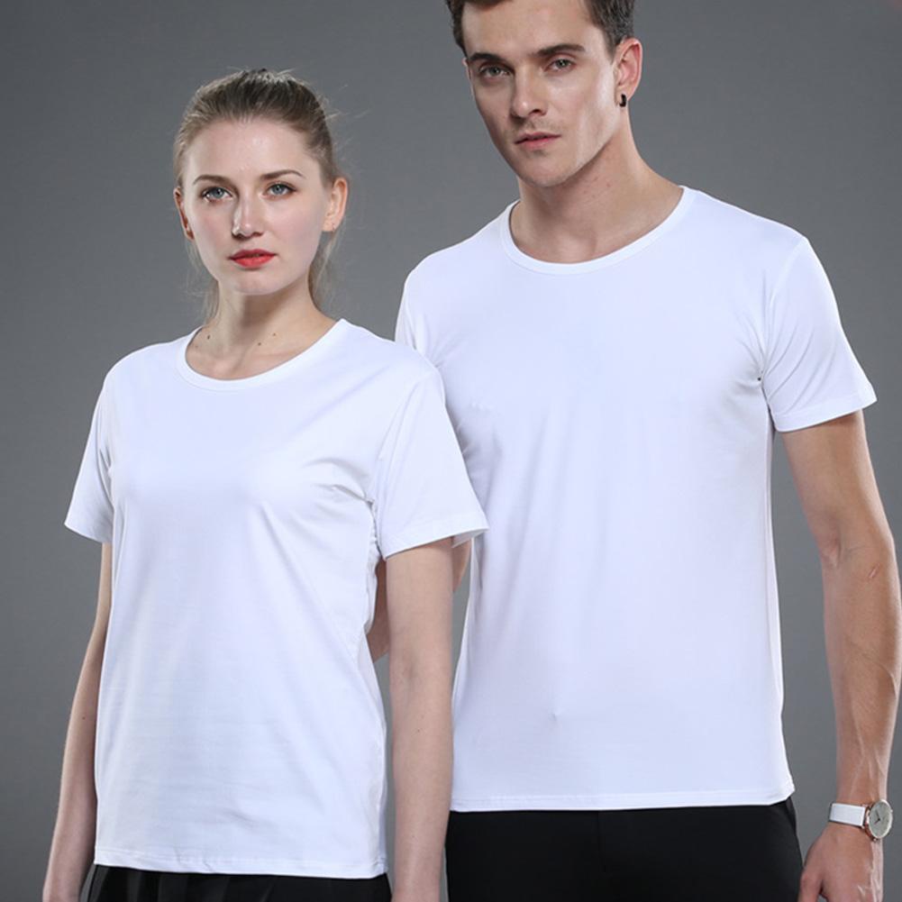 Áo Thun Thể Thao Ngắn Tay Cổ Thấp Dáng Ôm Co Giãn Khô Thoáng Nhanh Cho Nam t4p7