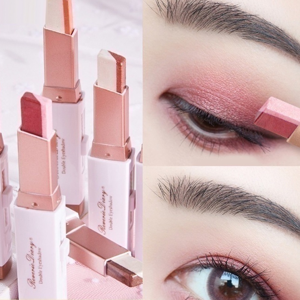 Thỏi Phấn Mắt Hai Màu Nhung Lì Lâu Trôi Không Thấm Nước Màu Sắc gradient