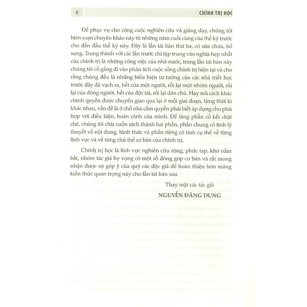 Sách Chính Trị Học  - Nhà Sách Pháp Luật New