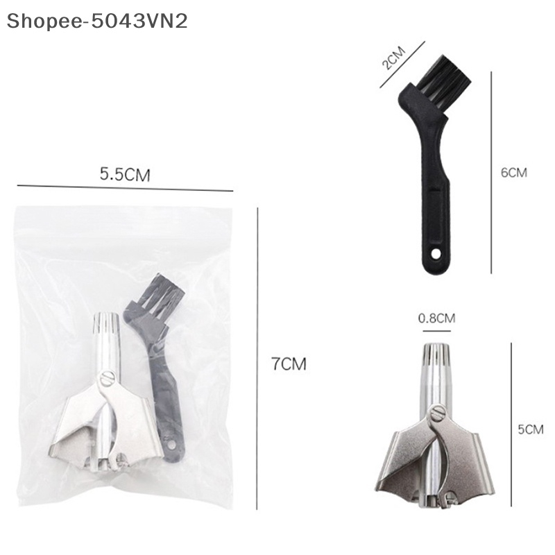 1 Cái Tông Đơ Cắt Tỉa Lông Mũi / Tai / Mũi Chuyên Nghiệp Di Động Bằng Thép Không Gỉ 2.vn