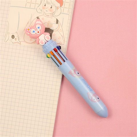 Dễ Thương Bút Bi Bấm Nhiều Màu Đáng Yêu