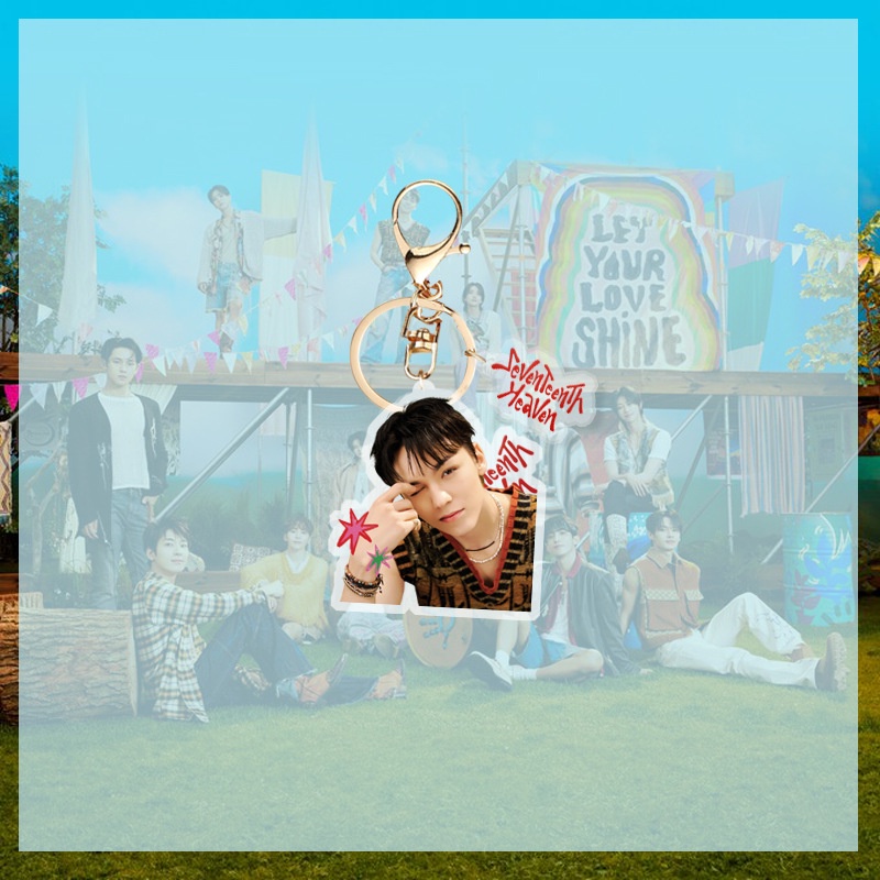 Móc Chìa Khóa Bằng Nhựa acrylic Hình Nhóm Nhạc seventeen Jonghan joshua jun hoshi the8